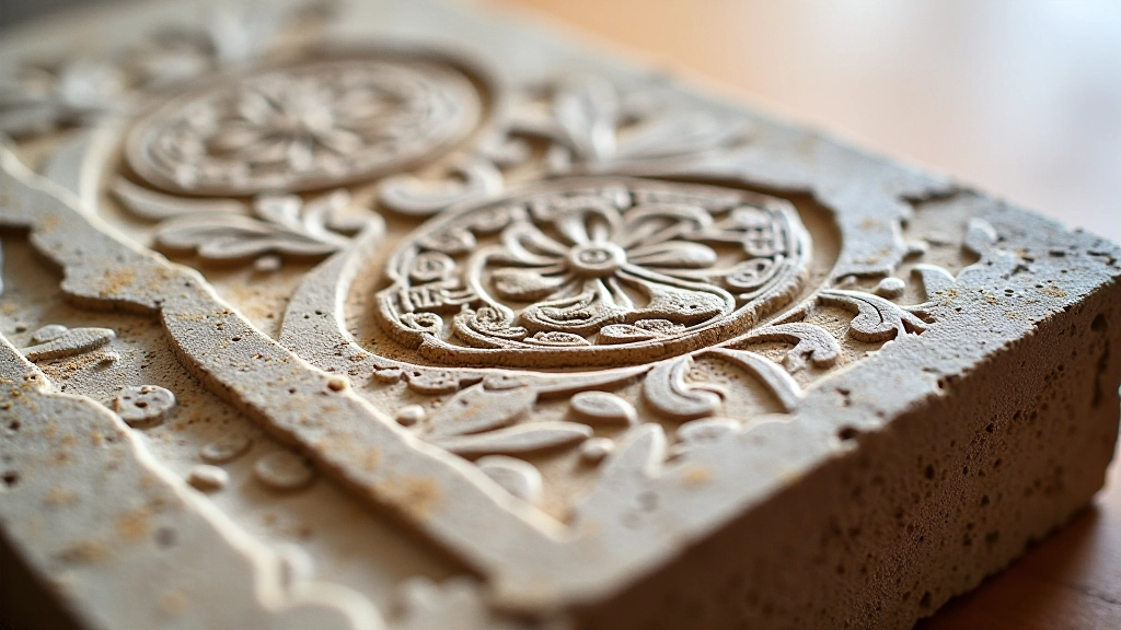 Detailed close-up showing various carving marks and textures created with different gouge sizes on linoleum block