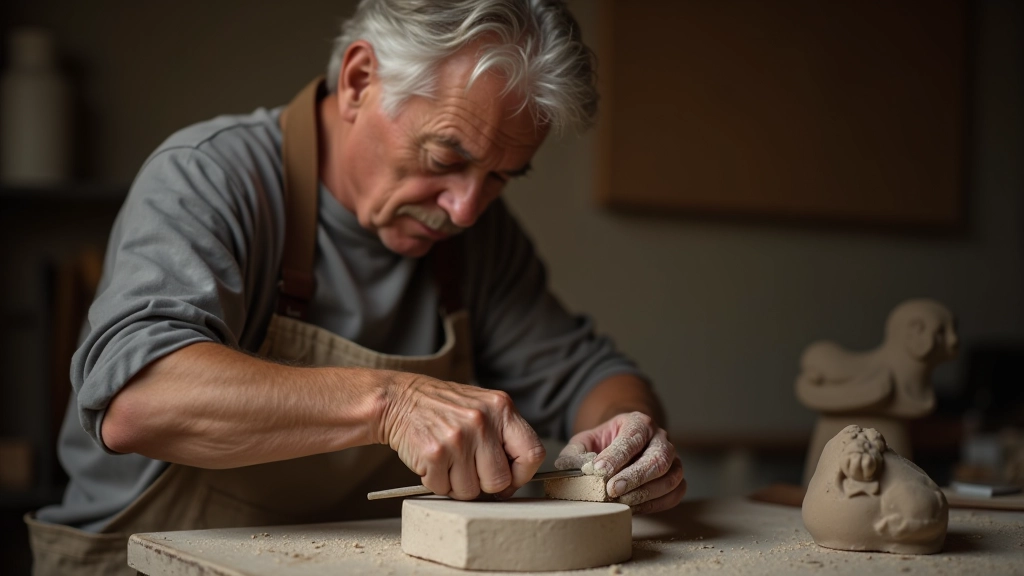 Stone carving workshop demonstration